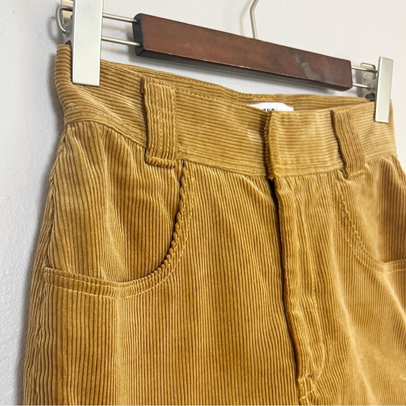•RE/DONE• 90s Western Corduroy High Waisted Mini‎ Skirt Camel Tan Brown Size 26 - Picture 4 of 12